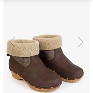 Low Shearling Clog Boot